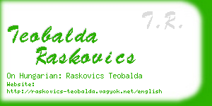 teobalda raskovics business card